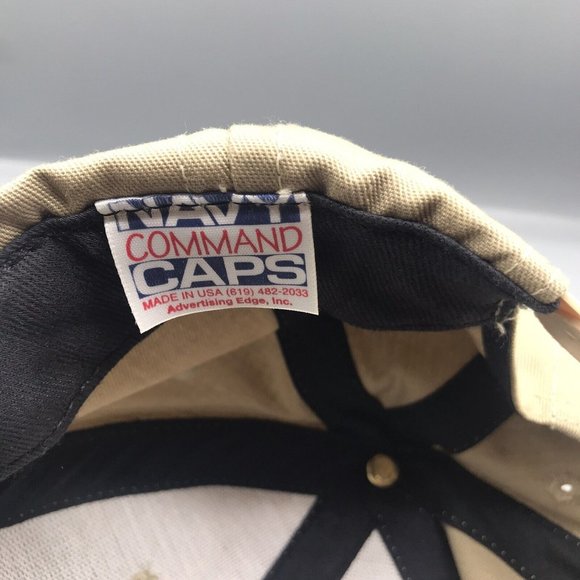 Vintage Reagan Library Air Force One Navy Snapback Hat Cap Made In The USA - Picture 6 of 6